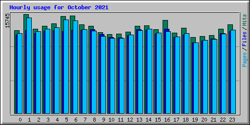 Hourly usage for October 2021